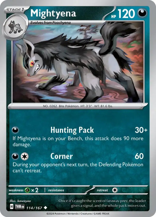 Mightyena (114/167) [Scarlet & Violet: Twilight Masquerade] - Pokemon Single