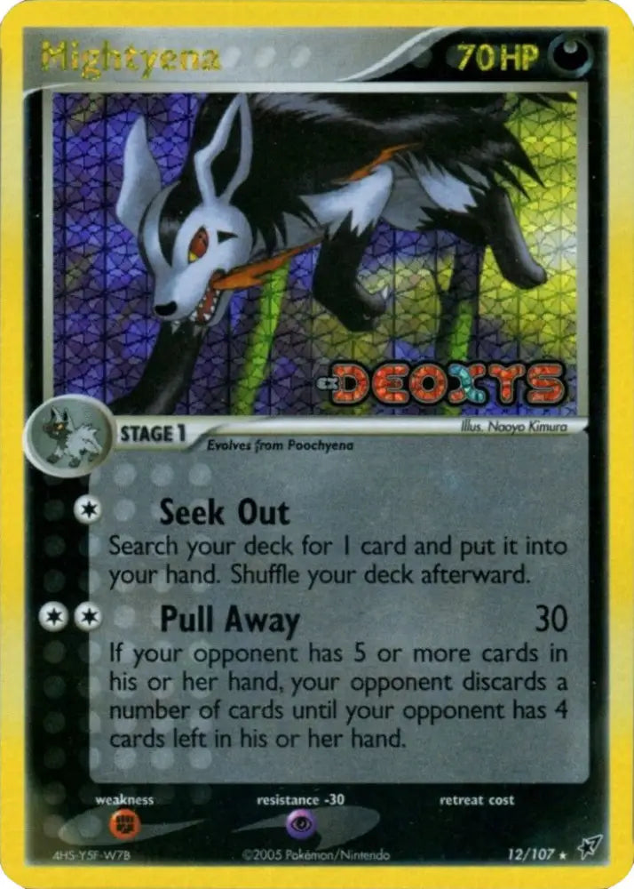 Mightyena (12/107) (Stamped) [EX: Deoxys] - Pokemon Single