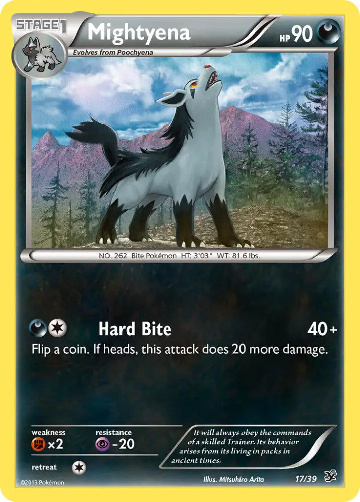 Mightyena (17/39) [XY: Kalos Starter Set] - Pokemon Single