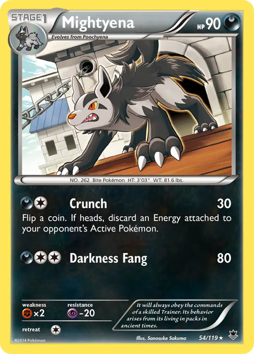 Mightyena (54/119) [XY: Phantom Forces] - Pokemon Single