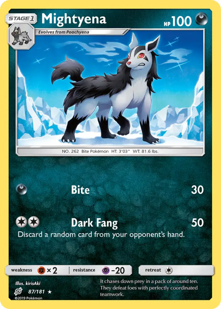 Mightyena (87/181) [Sun & Moon: Team Up] - Pokemon Single