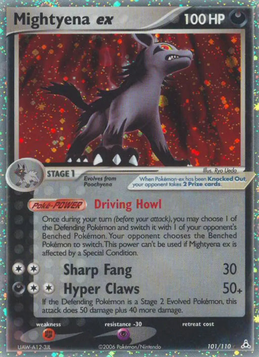 Mightyena ex (101/110) [EX: Holon Phantoms] - Pokemon Single