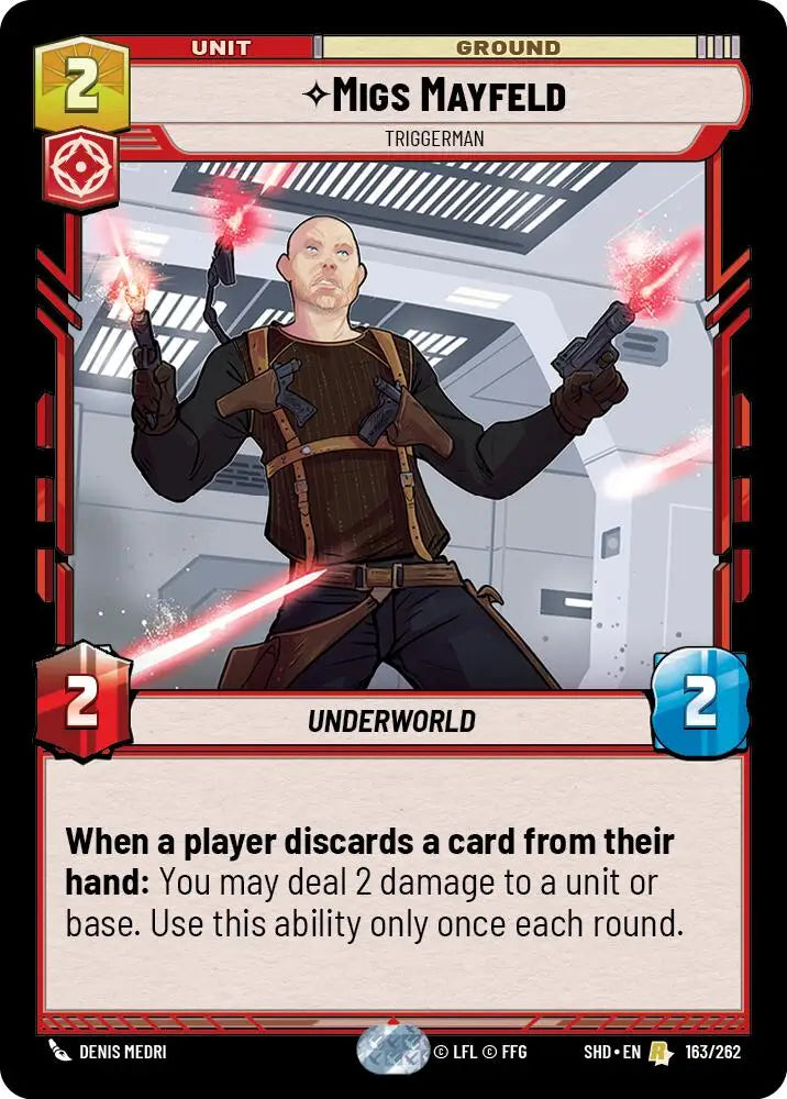 Migs Mayfeld - Triggerman (163/262) [Shadows of the Galaxy] - Star Wars: Unlimited Single