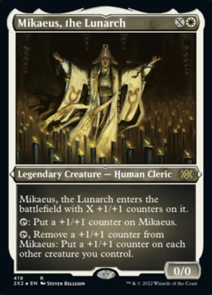 Mikaeus the Lunarch (Foil Etched) [Double Masters 2022] - MTG Single