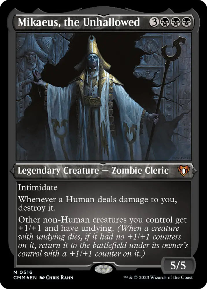 Mikaeus the Unhallowed (Foil Etched) [Commander Masters] - MTG Single