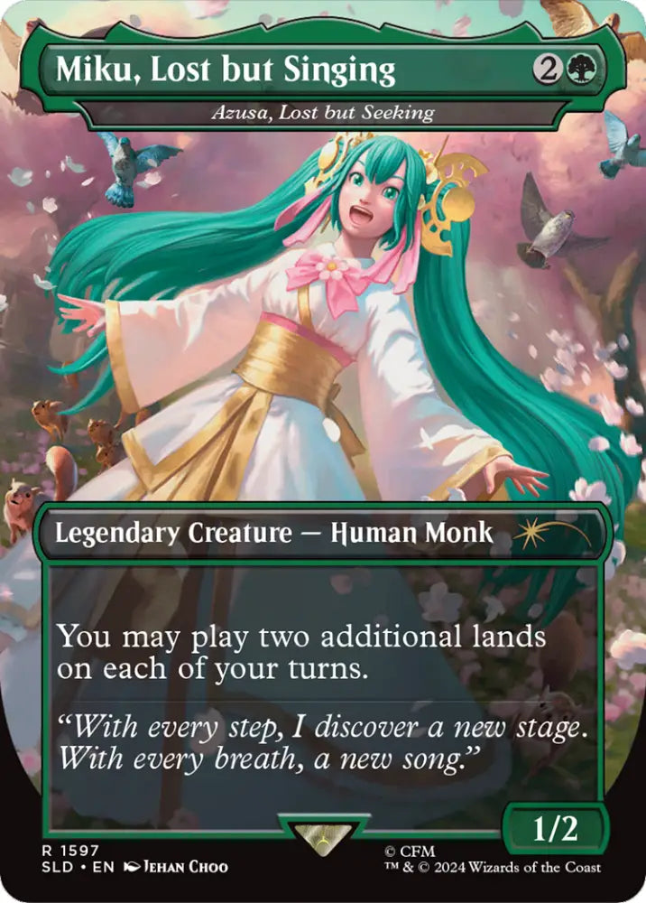 Miku Lost but Singing - Azusa Lost but Seeking [Secret Lair Drop Series] - MTG Single