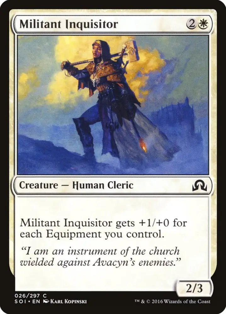 Militant Inquisitor [Shadows over Innistrad] - MTG Single