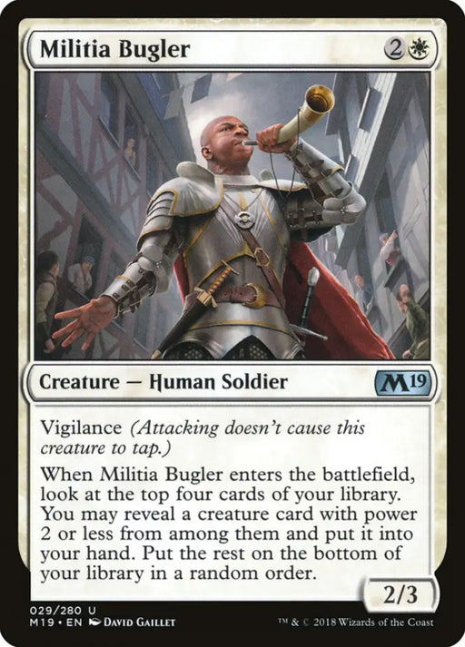 Militia Bugler [Core Set 2019] - MTG Single