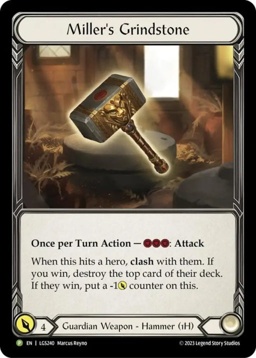 Miller’s Grindstone [LGS240] (Promo) Rainbow Foil - Flesh And Blood Single