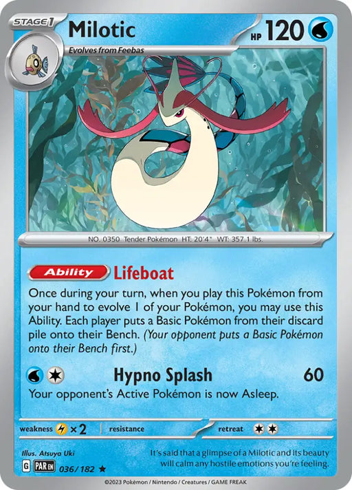 Milotic (036/182) [Scarlet & Violet: Paradox Rift] - Pokemon Single