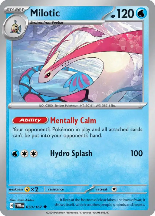 Milotic (050/167) [Scarlet & Violet: Twilight Masquerade] - Pokemon Single