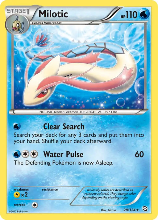 Milotic (28/124) (Theme Deck Exclusive) [Black & White: Dragons Exalted] - Pokemon Single