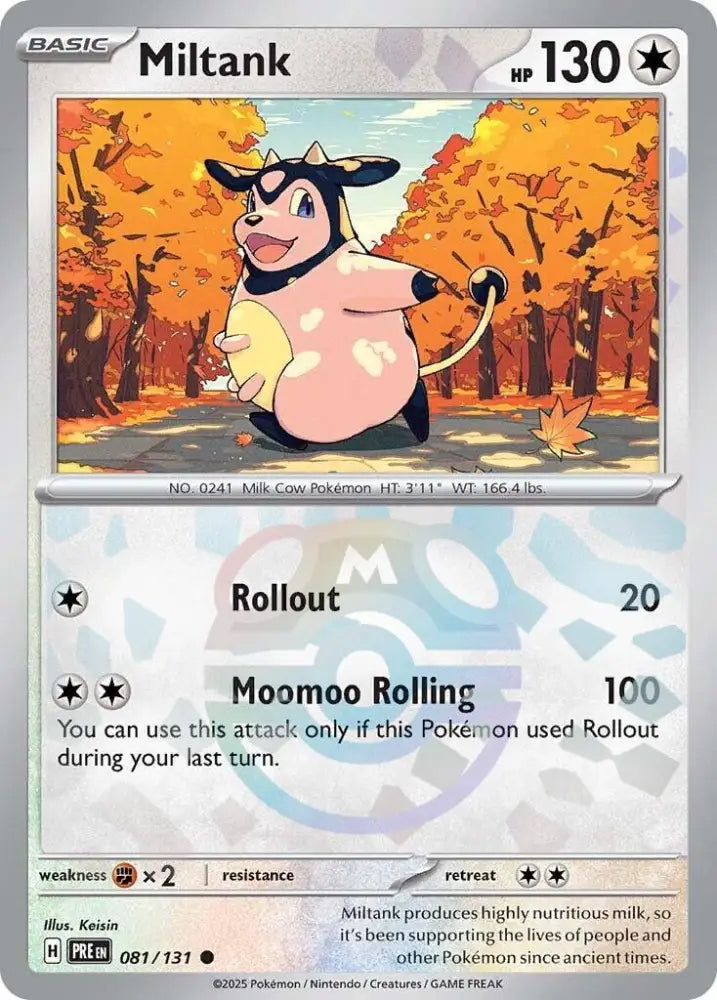 Miltank (081/131) (Master Ball Pattern) [Scarlet & Violet: Prismatic Evolutions] - Pokemon Single
