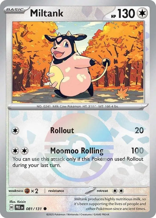 Miltank (081/131) (Poke Ball Pattern) [Scarlet & Violet: Prismatic Evolutions] - Pokemon Single