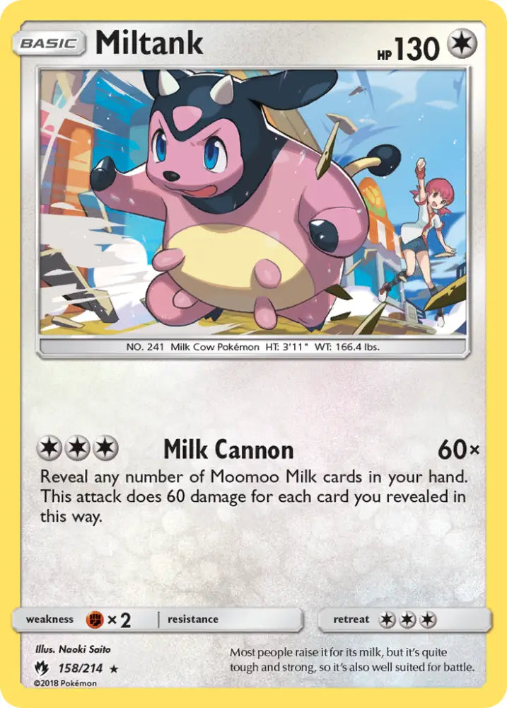 Miltank (158/214) [Sun & Moon: Lost Thunder] - Pokemon Single