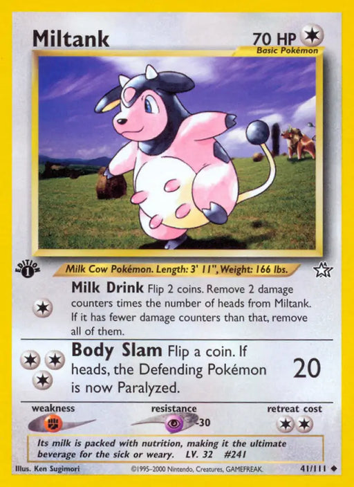 Miltank (41/111) [Neo Genesis 1st Edition] - Pokemon Single