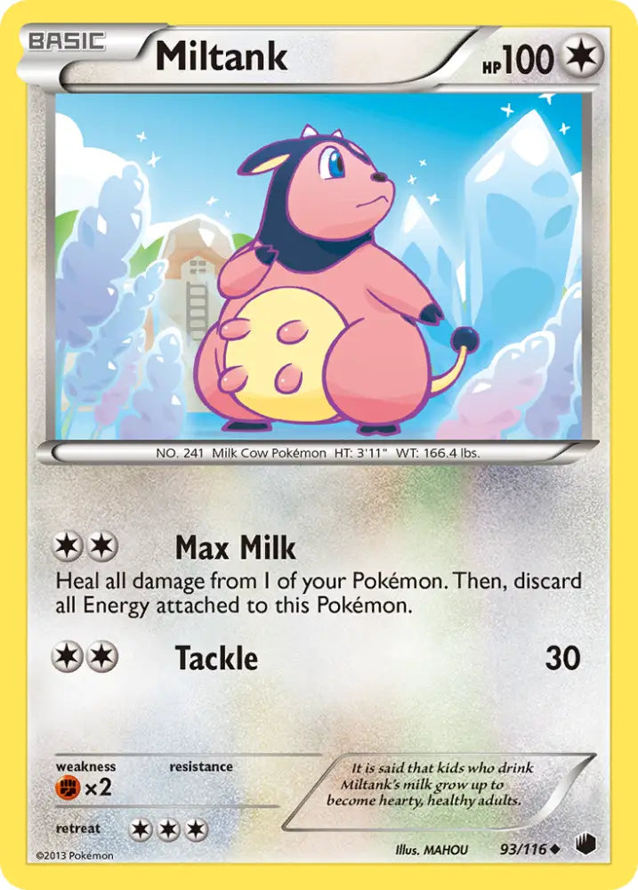 Miltank (93/116) [Black & White: Plasma Freeze] - Pokemon Single