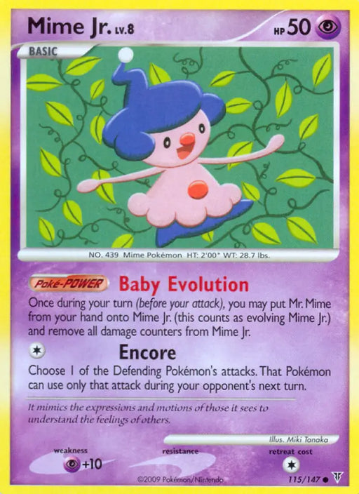 Mime Jr. (115/147) [Platinum: Supreme Victors] - Pokemon Single