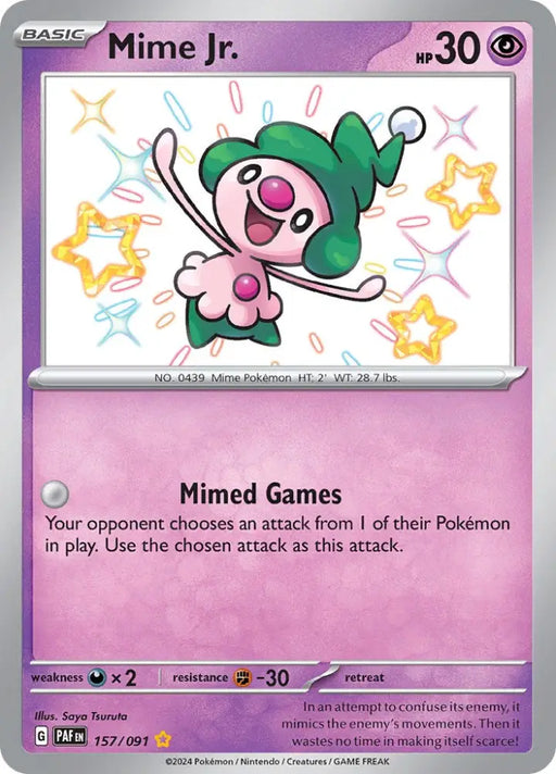 Mime Jr. (157/091) [Scarlet & Violet: Paldean Fates] - Pokemon Single