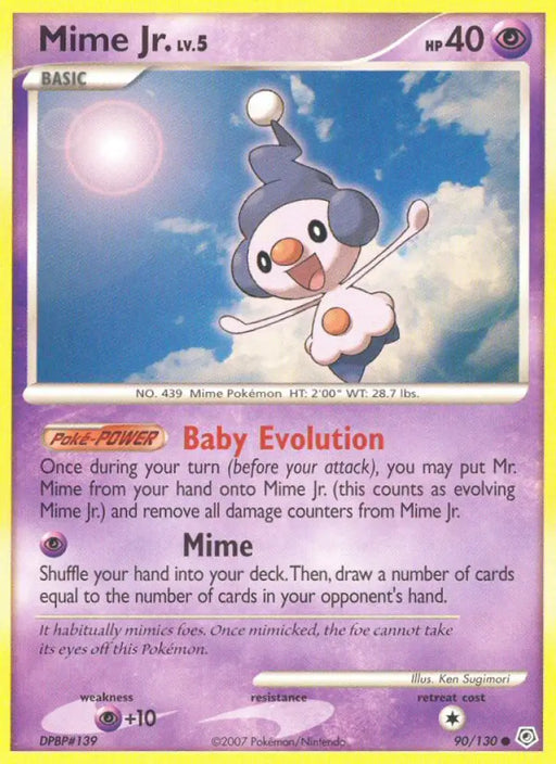 Mime Jr. (90/130) [Diamond & Pearl: Base Set] - Pokemon Single