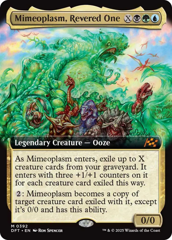 Mimeoplasm Revered One (Extended Art) [Aetherdrift] - MTG Single