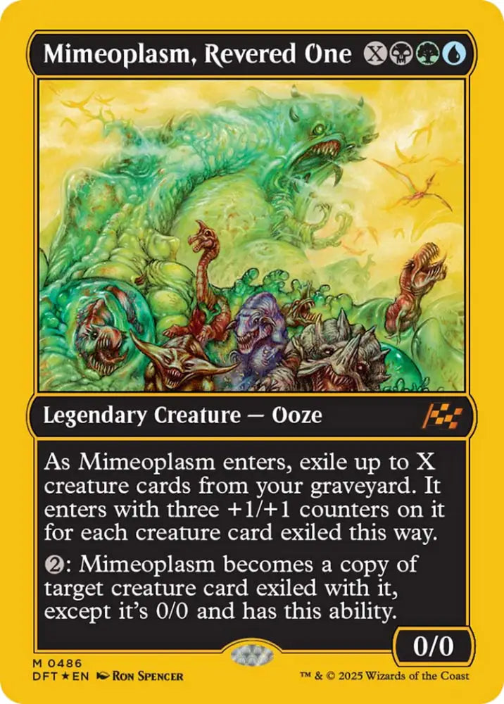 Mimeoplasm Revered One (First-Place Foil) [Aetherdrift] - MTG Single