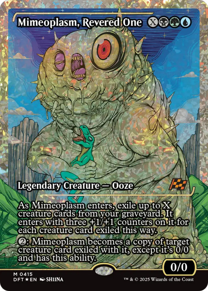 Mimeoplasm Revered One (Showcase) (Fracture Foil) [Aetherdrift] - MTG Single