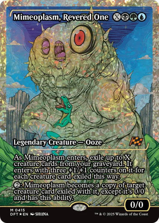 Mimeoplasm Revered One (Showcase) (Fracture Foil) [Aetherdrift] - MTG Single
