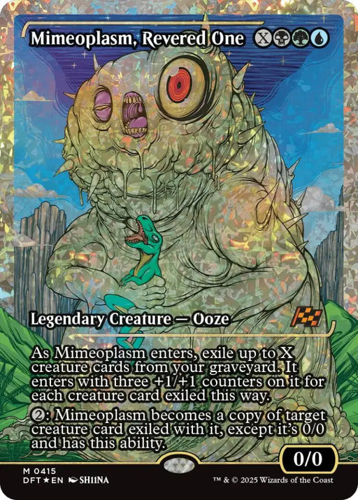 Mimeoplasm Revered One (Showcase Fracture Foil) (Japanese) [Aetherdrift] - MTG Single