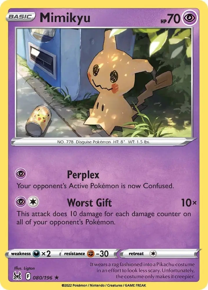 Mimikyu (080/196) [Sword & Shield: Lost Origin] - Pokemon Single
