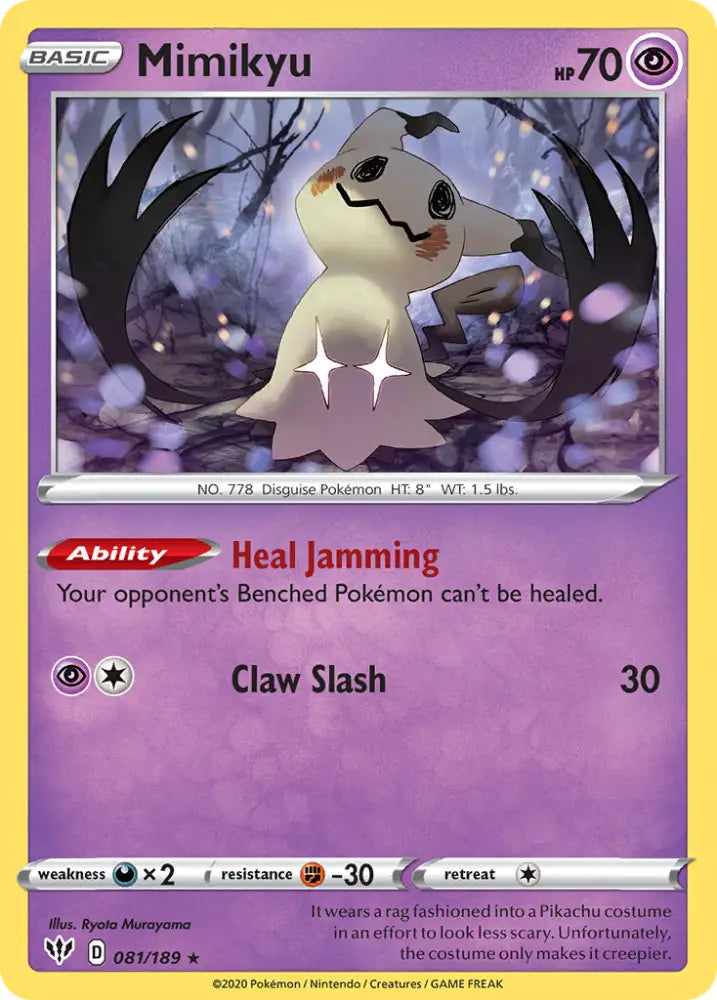 Mimikyu (081/189) [Sword & Shield: Darkness Ablaze] - Pokemon Single