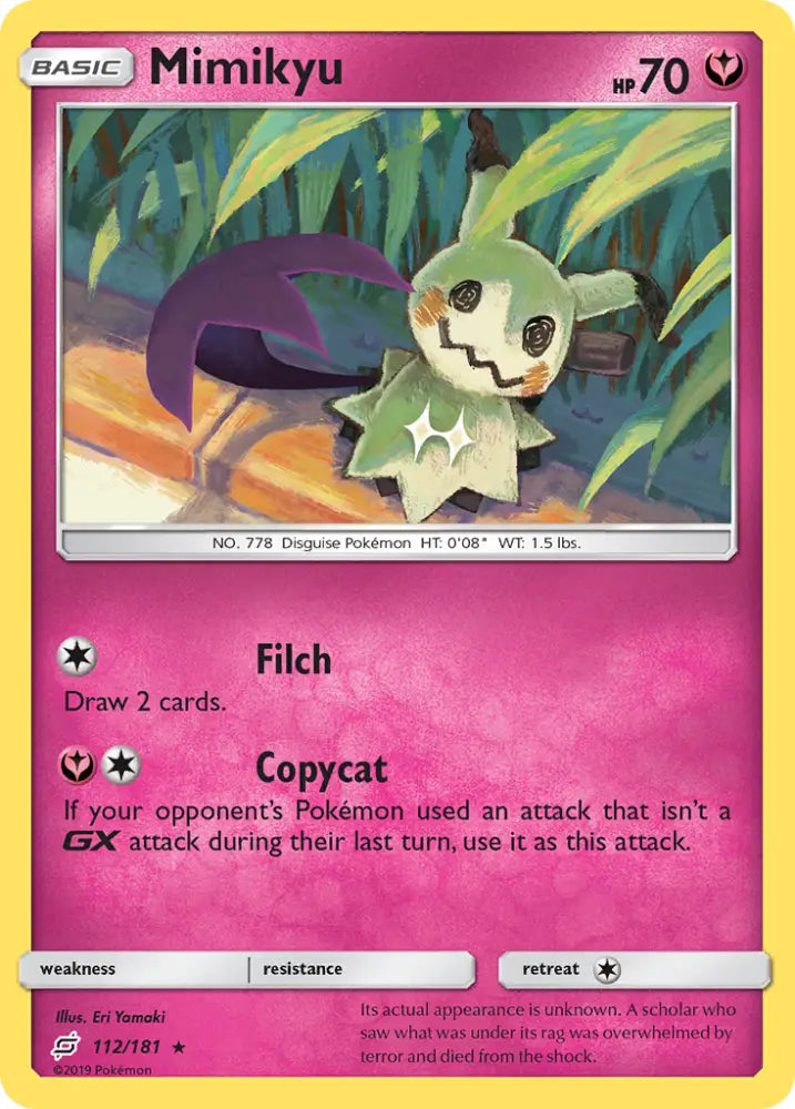 Mimikyu (112/181) [Sun & Moon: Team Up] - Pokemon Single