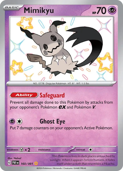 Mimikyu -160/091 [Scarlet & Violet: Paldean Fates] - Pokemon Single