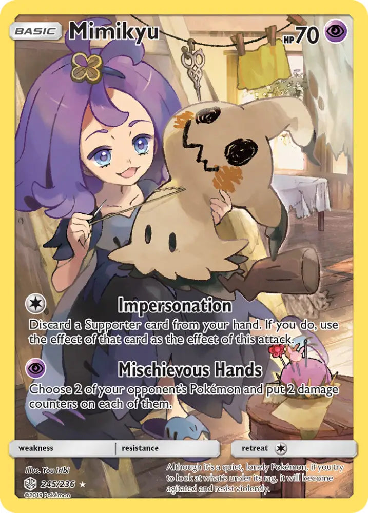 Mimikyu (245/236) [Sun & Moon: Cosmic Eclipse] - Pokemon Single