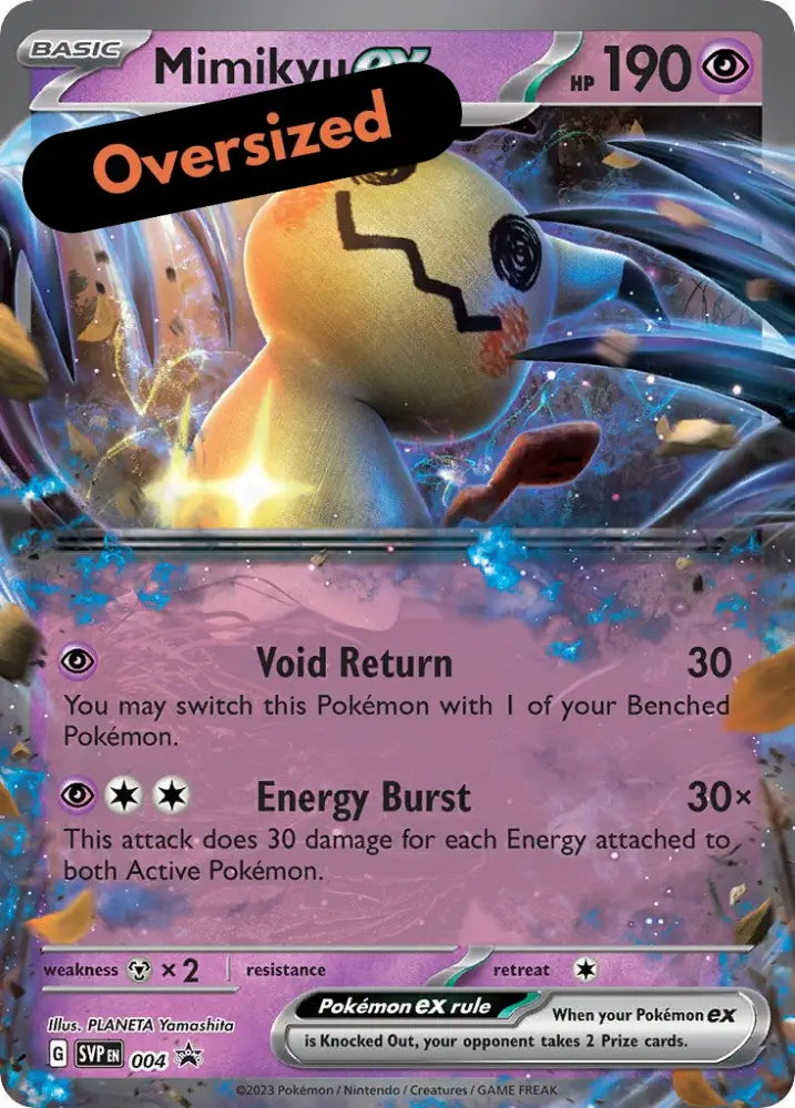 Mimikyu ex (004) (Jumbo Card) [Scarlet & Violet: Black Star Promos] - Pokemon Single