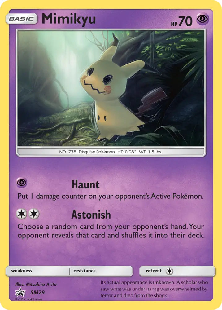 Mimikyu (SM29) [Sun & Moon: Black Star Promos] - Pokemon Single