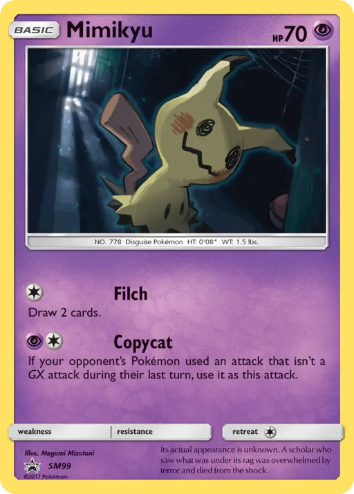 Mimikyu (SM99) [Sun & Moon: Black Star Promos] - Pokemon Single