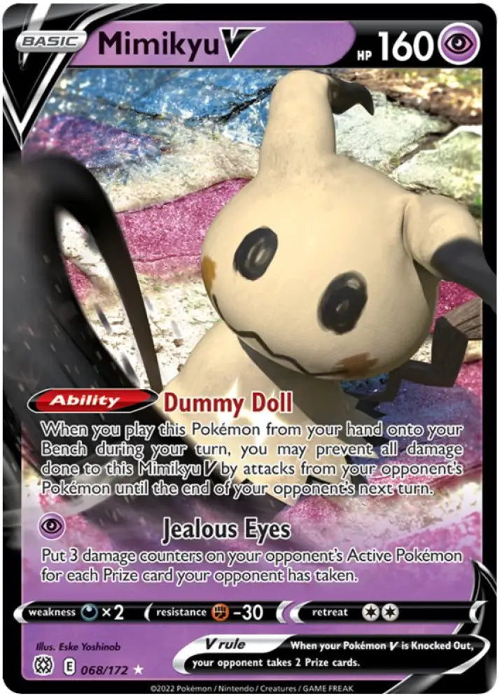 Mimikyu V (068/172) [Sword & Shield: Brilliant Stars] - Pokemon Single