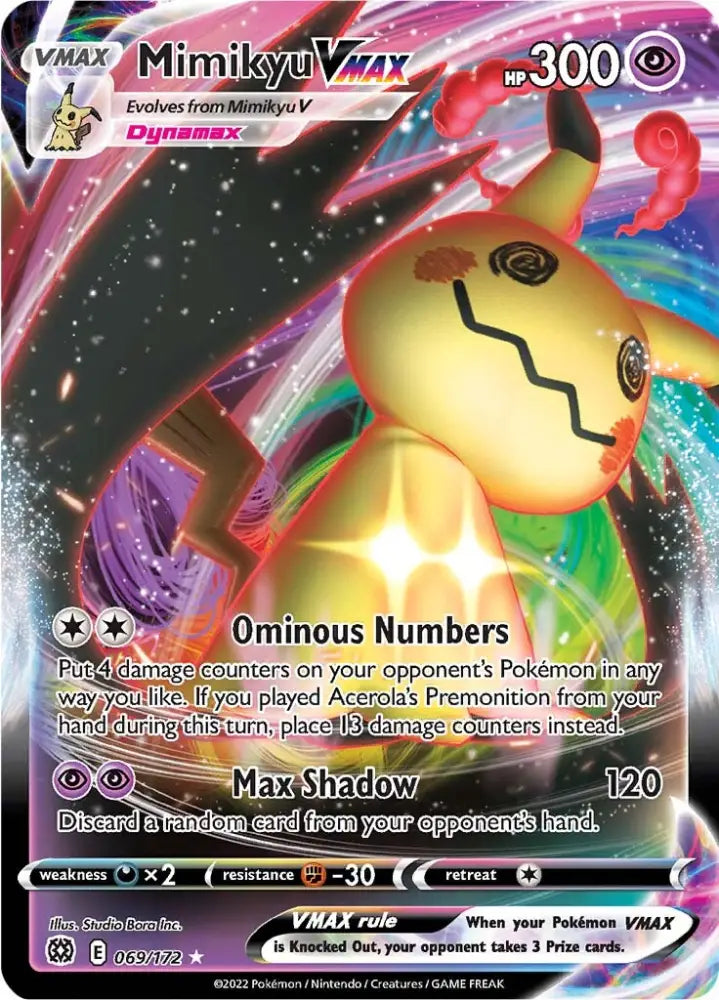 Mimikyu VMAX (069/172) [Sword & Shield: Brilliant Stars] - Pokemon Single
