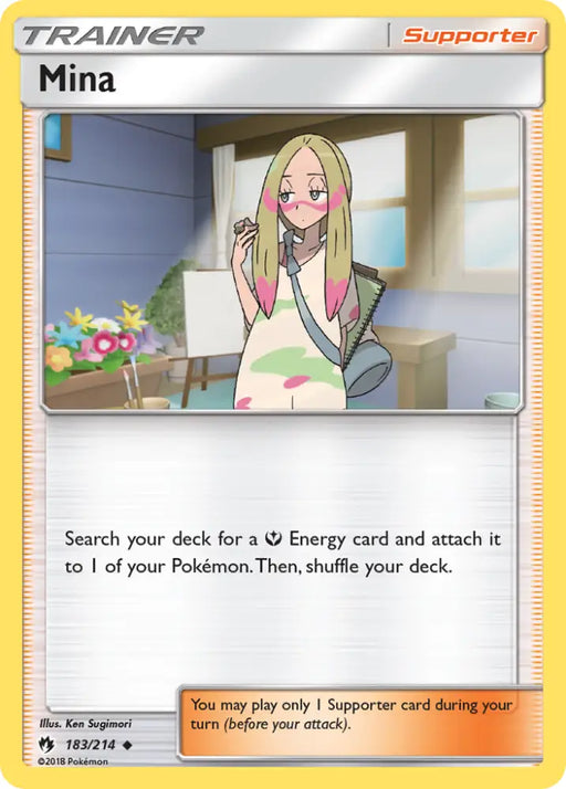 Mina (183/214) [Sun & Moon: Lost Thunder] - Pokemon Single