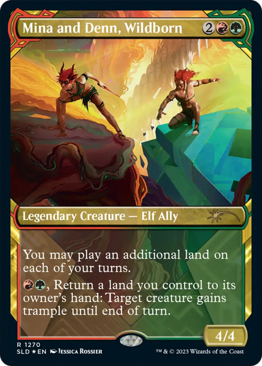 Mina and Denn Wildborn (Halo Foil) [Secret Lair Drop Series] - MTG Single