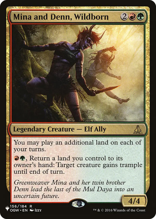 Mina and Denn Wildborn [The List] - MTG Single