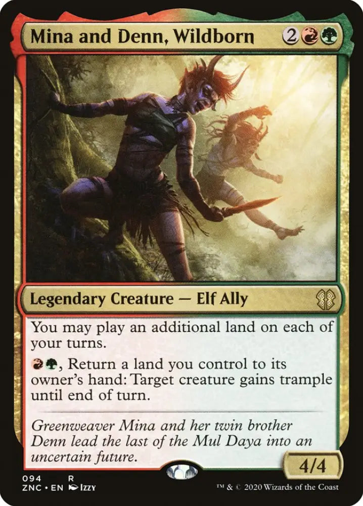 Mina and Denn Wildborn [Zendikar Rising Commander] - MTG Single