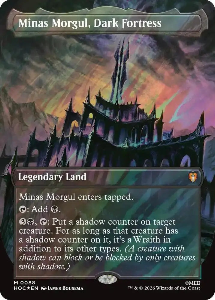 Minas Morgul, Dark Fortress (Borderless) (Surge Foil) (88) [The Hobbit: Eternal-Legal]