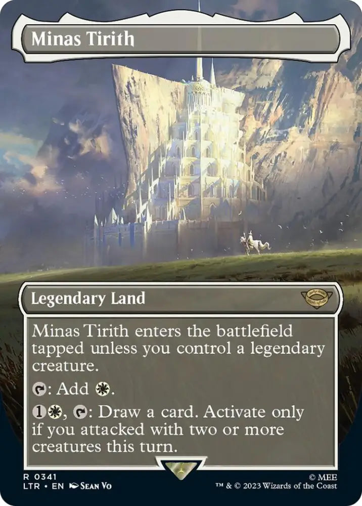 Minas Tirith (Borderless Alternate Art) (341) [The Lord of the Rings: Tales of Middle-Earth] - MTG Single