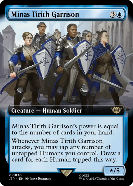 Minas Tirith Garrison (Extended Art) [The Lord of the Rings: Tales of Middle-Earth] - MTG Single