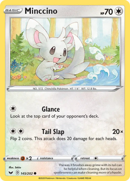 Minccino (145/202) [Sword & Shield: Base Set] - Pokemon Single