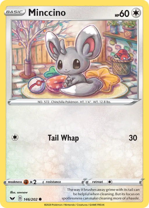 Minccino (146/202) [Sword & Shield: Base Set] - Pokemon Single