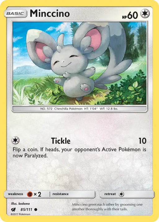 Minccino (85/111) [Sun & Moon: Crimson Invasion] - Pokemon Single