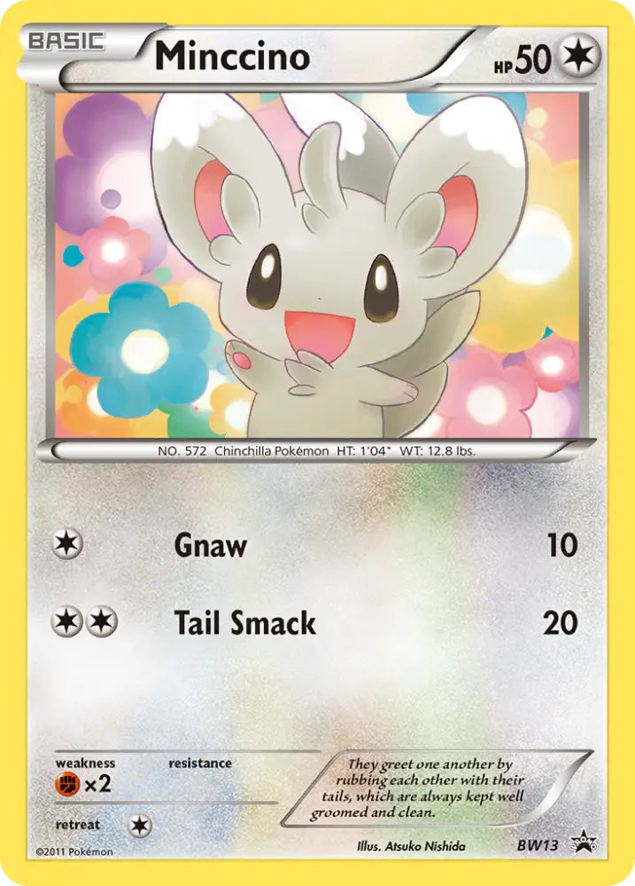 Minccino (BW13) (Cracked Ice Holo) [Black & White: Black Star Promos] - Pokemon Single